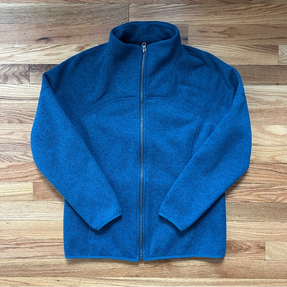 LL Bean Women’s Petite Small Full Zip Sweater Fleece Jacket